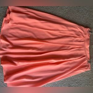Beautiful simple flowy peachy long skirt-size M